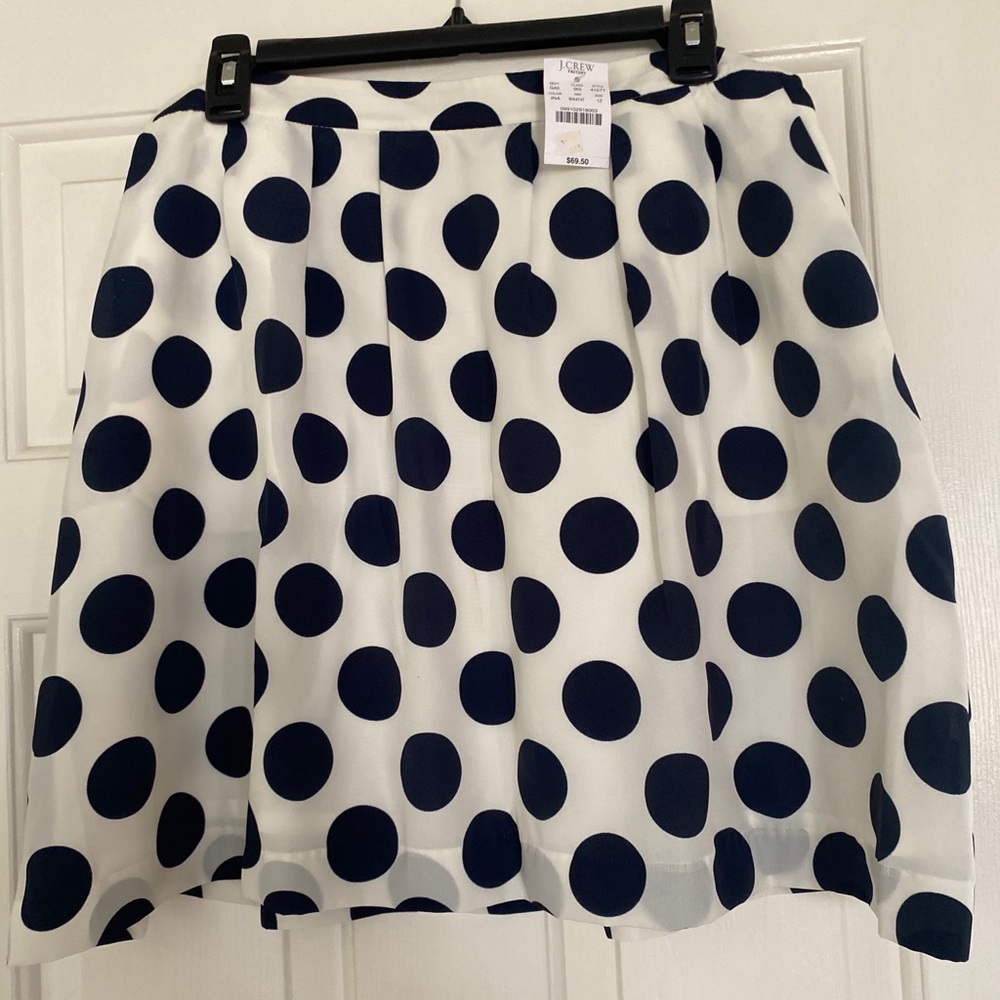 J. Crew Polka Dotted Skirt